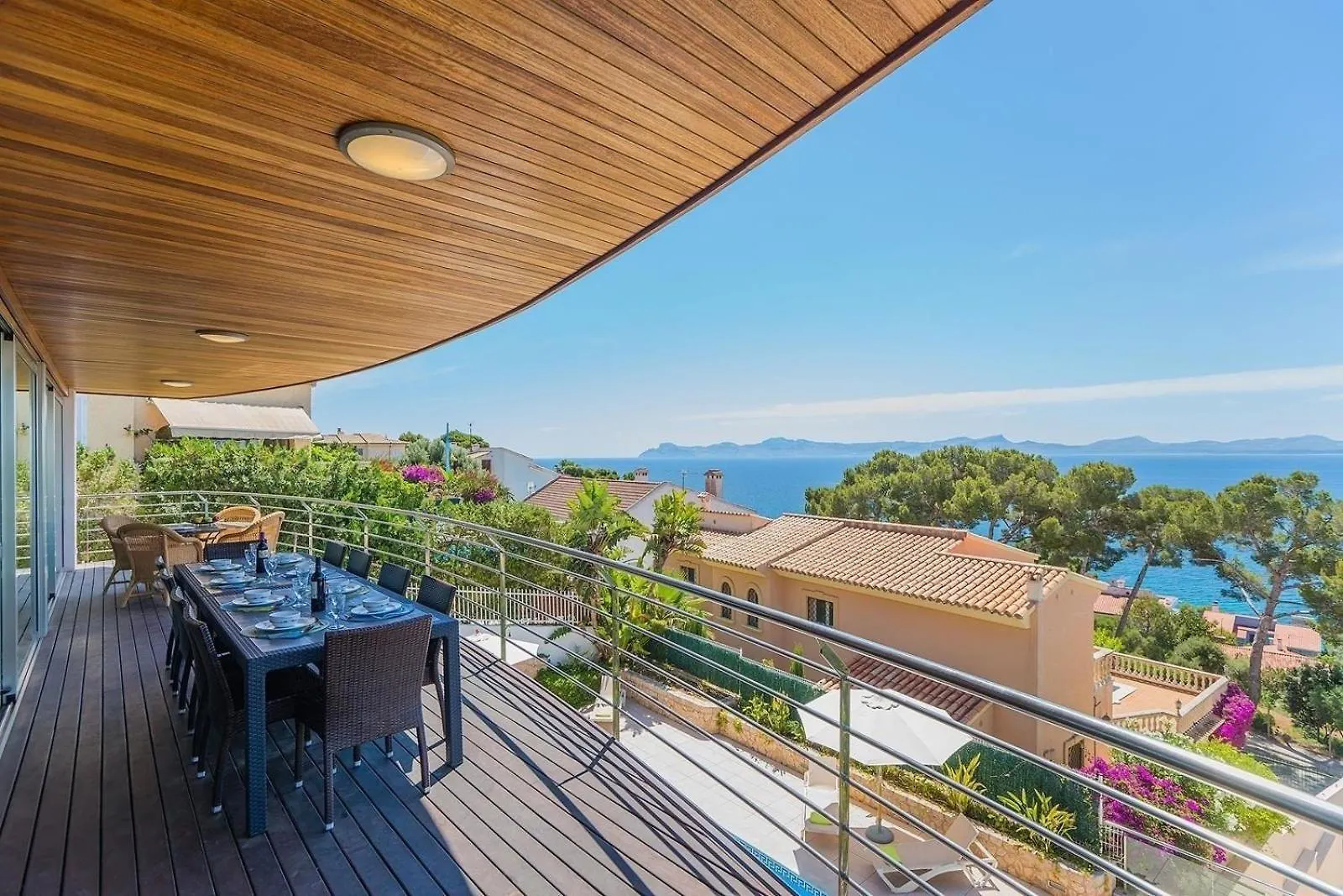度假居 Atemberaubende Villa Mit Whirlpool, Beheiztem Pool Und Meerblick In Aucanada Alcanada 西班牙